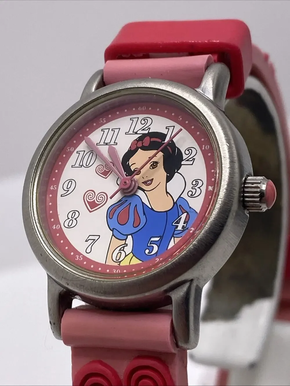 Seiko Womens Snow White Disney Watch Works New Batteey